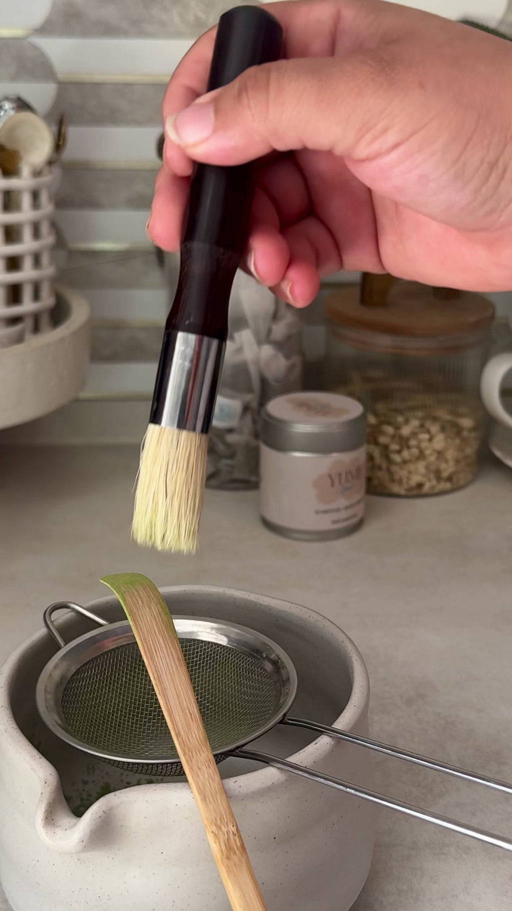 Fude – Pinceau Matcha en Noyer